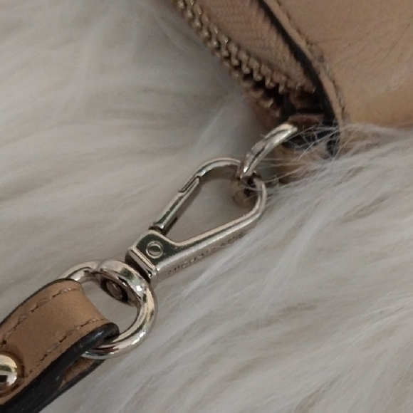 Michael Kors Beige Leather Wristlet - Picture 3 of 12